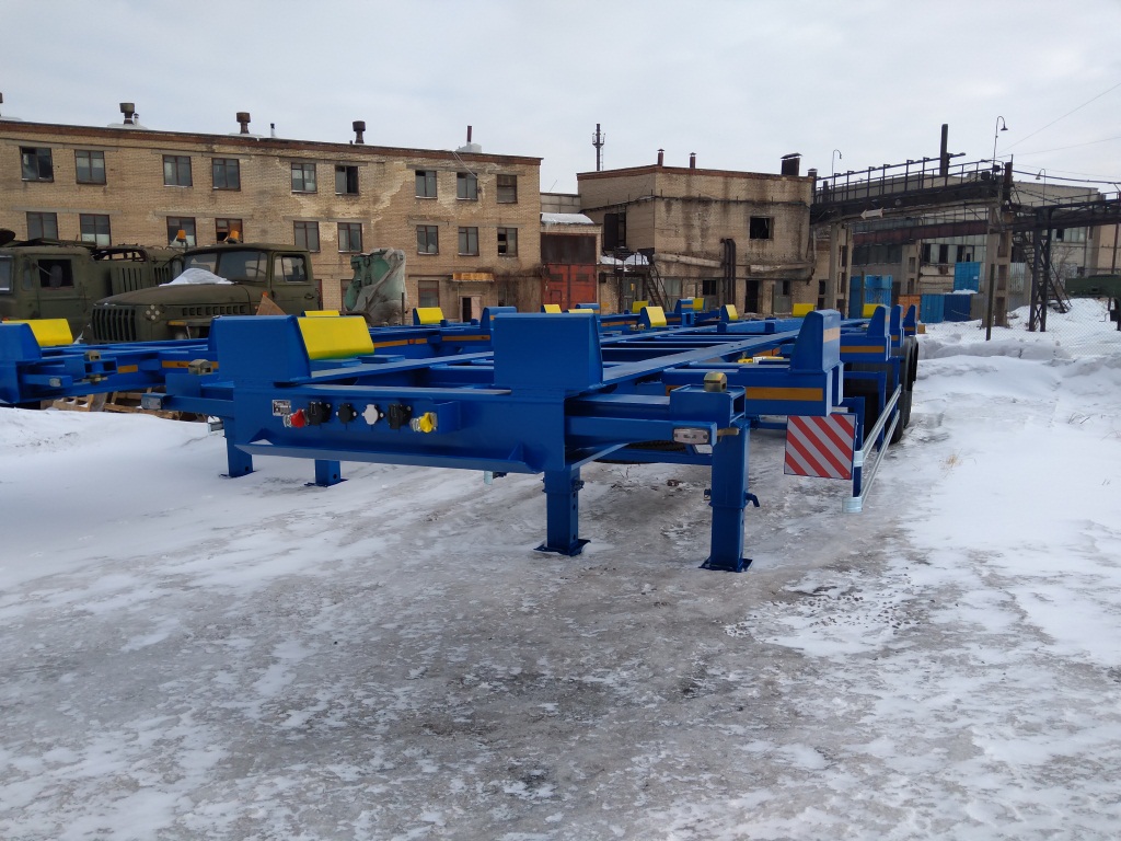 Скелетал-трейлер чмзап 602010 по спецификации 010 м3