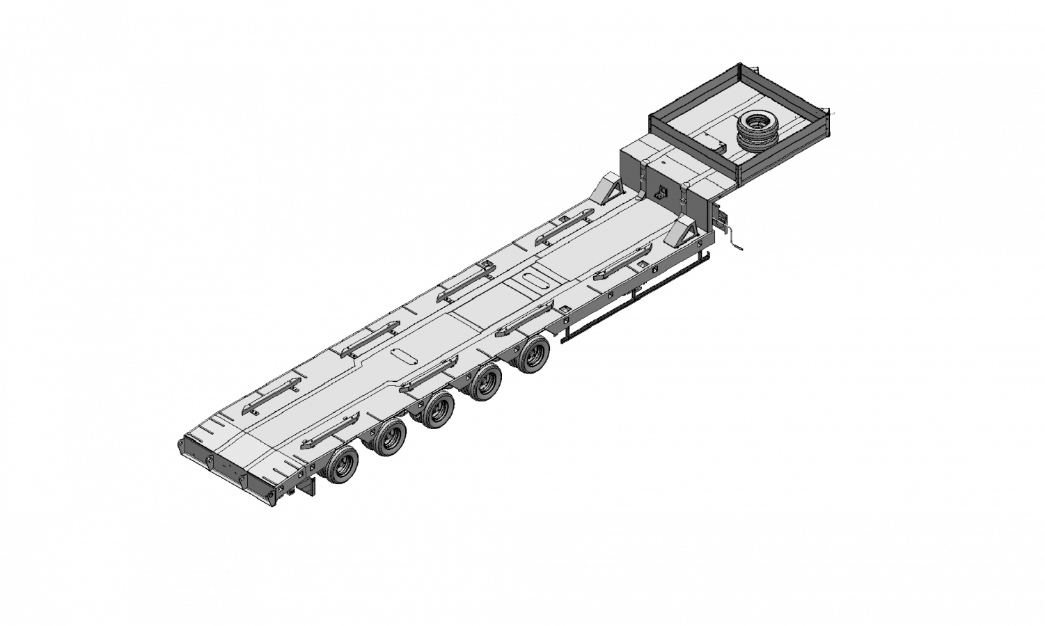 Полуприцеп-тяжеловоз чмзап 99904 по спецификации 011 вс21 пп4