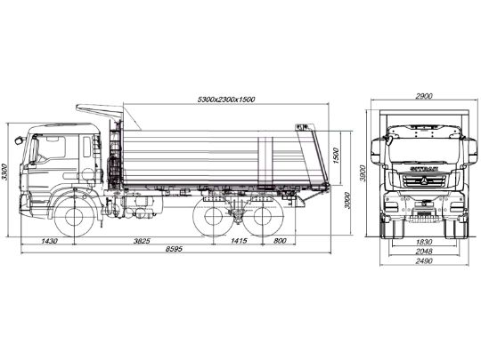 2.2.1.02самосвал sitrak c7h 6×4 zz3256v384me18 куб. м.