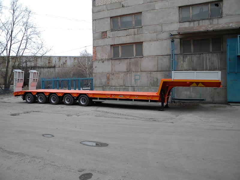Низкорамный полуприцеп-тяжеловоз чмзап 99904 по спецификации 011 ну