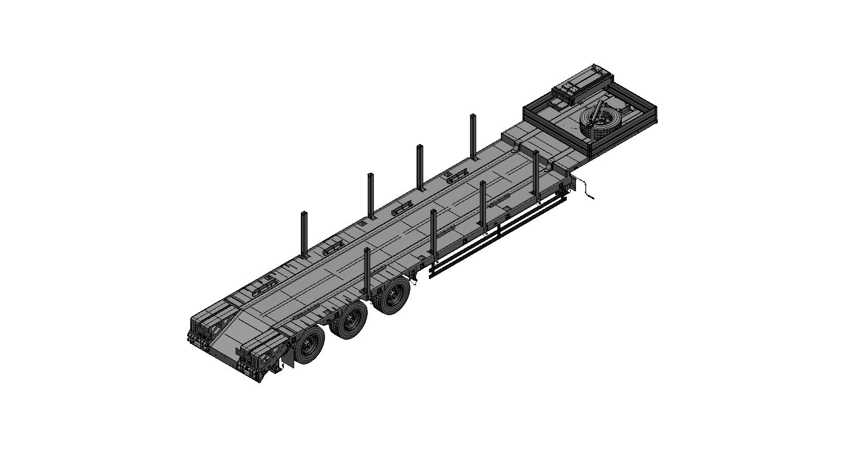 Полуприцеп-тяжеловоз автомобильный чмзап 99064 по спецификации 081 ккт11