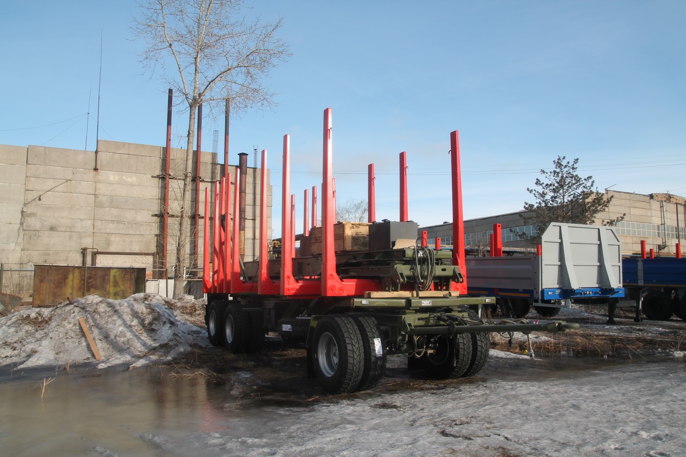 Прицеп-сортиментовоз чмзап 83981 по спецификации 055 к