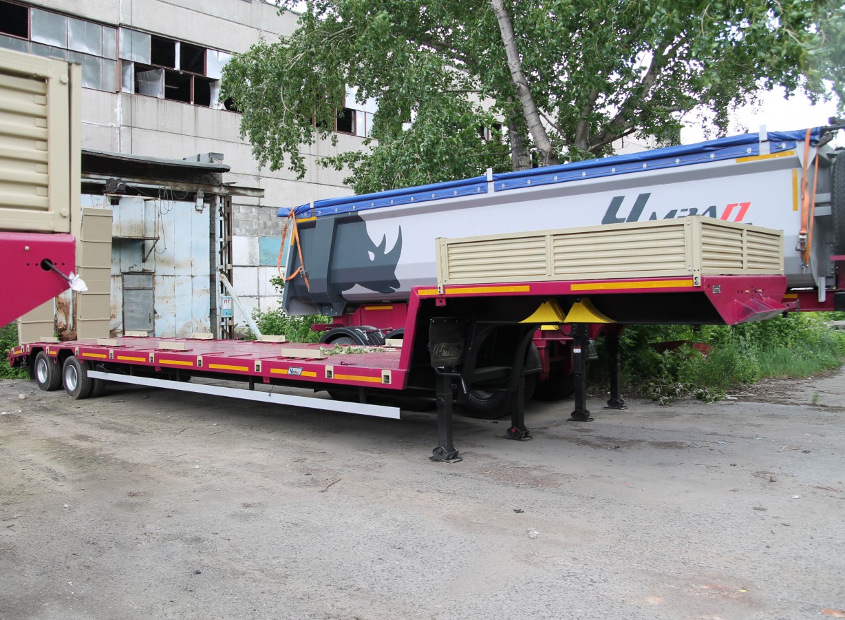 Низкорамный полуприцеп-тяжеловоз чмзап 938530 по спецификации 037 укву
