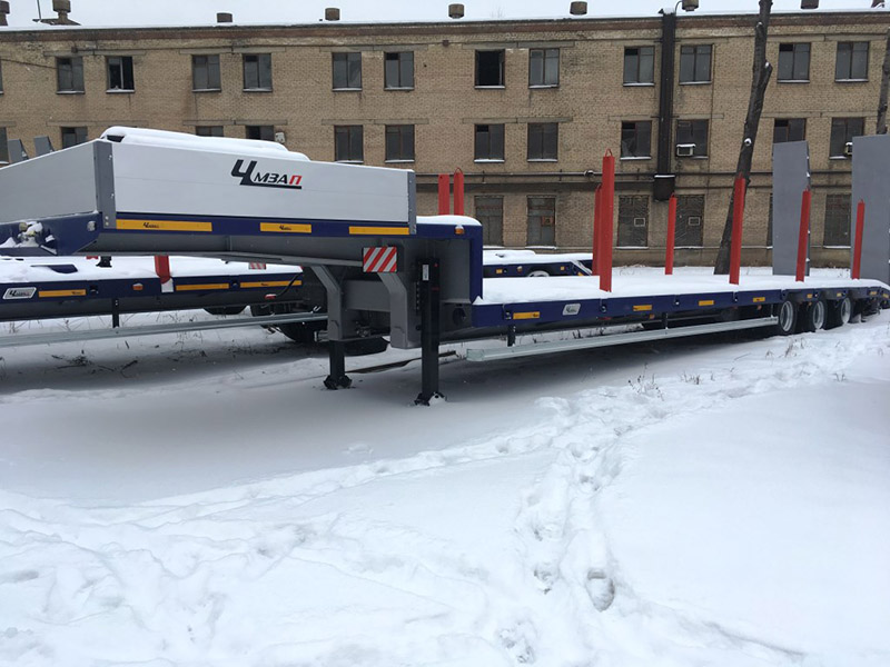 Низкорамный полуприцеп-тяжеловоз  чмзап 99064 по спецификации 042-02 вук пп4