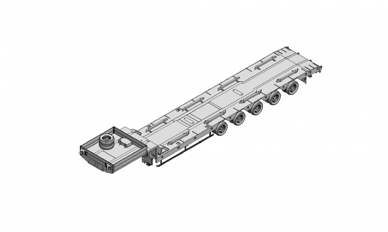 Полуприцеп-тяжеловоз чмзап 99904 по спецификации 011 вс21 пп4