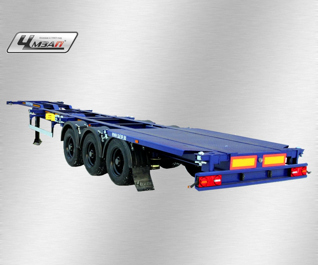 Полуприцеп для перевозки контейнеров 40 футовых по спецификации 053 pw чмзап 9911