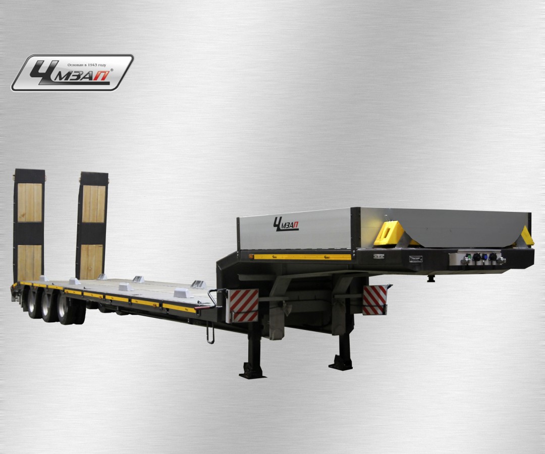 Низкорамный полуприцеп-тяжеловоз чмзап 99064 по спецификации 042-02 кп3 пп4