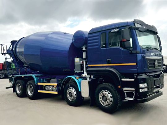 4.2.2.03автобетоносмеситель howo t5g8×4zz5317gjbv326ge1объем 12 куб.м