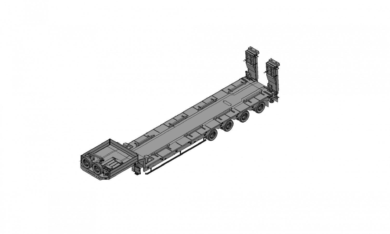 Низкорамный полуприцеп-тяжеловоз чмзап 99903 по спецификации 033