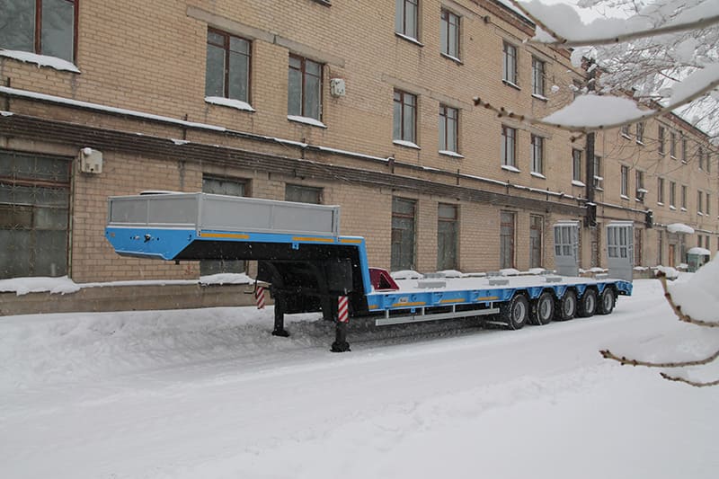 Низкорамный полуприцеп-тяжеловоз чмзап 99904 по спецификации 011 ну