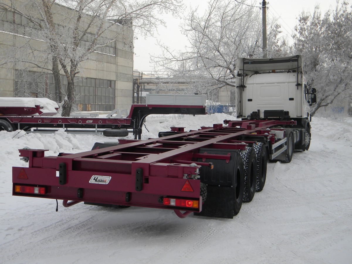 Полуприцеп-контейнеровоз чмзап 9911 по спецификации 053 к