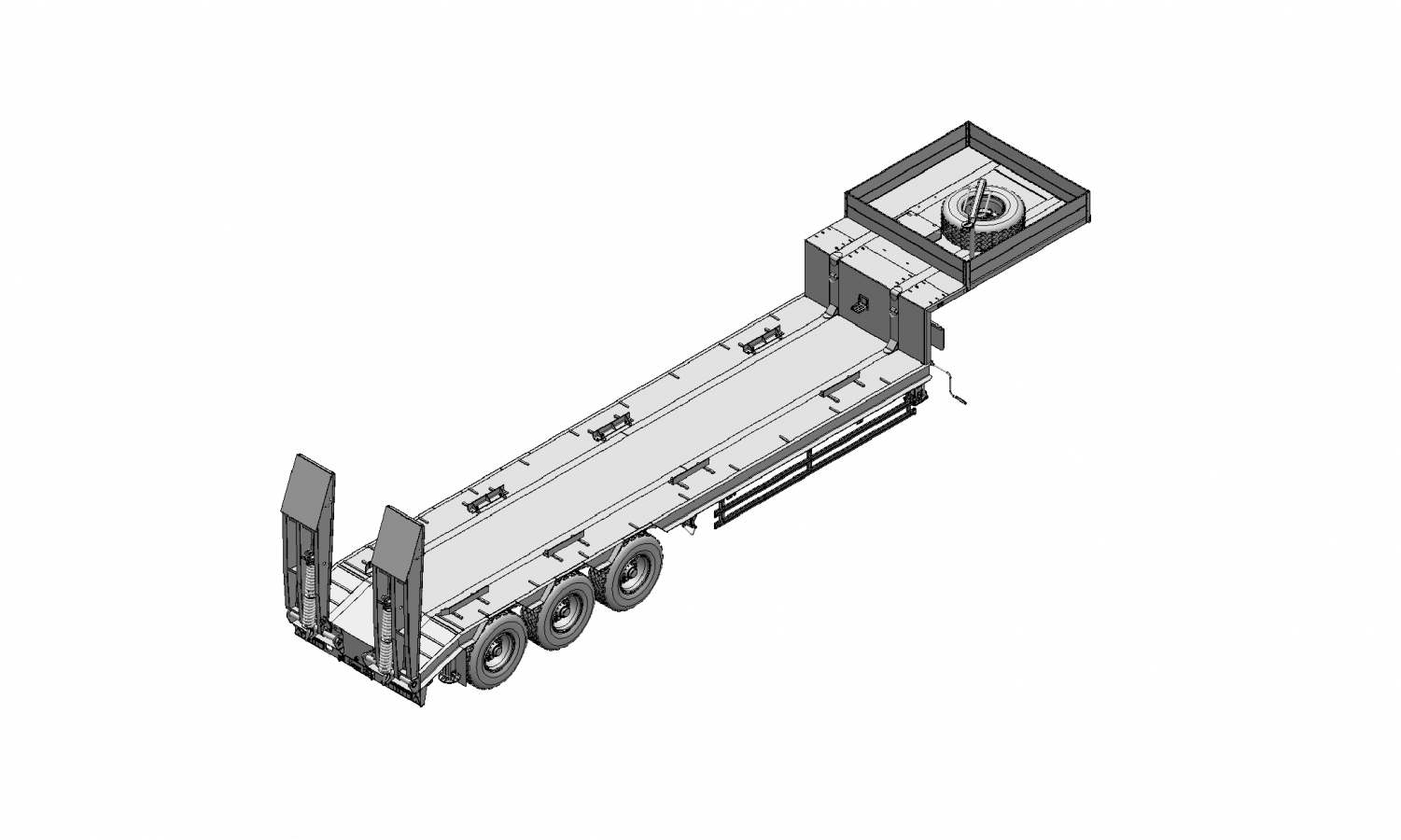 Полуприцеп-тяжеловоз чмзап 99064 по спецификации 081 ш2 g45