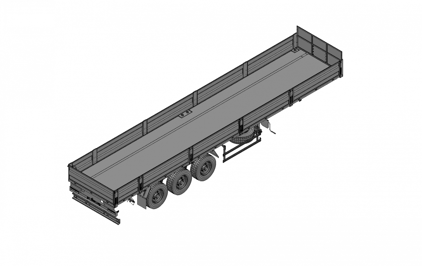 Полуприцеп бортовой  чмзап 99065 по спецификации 031 м