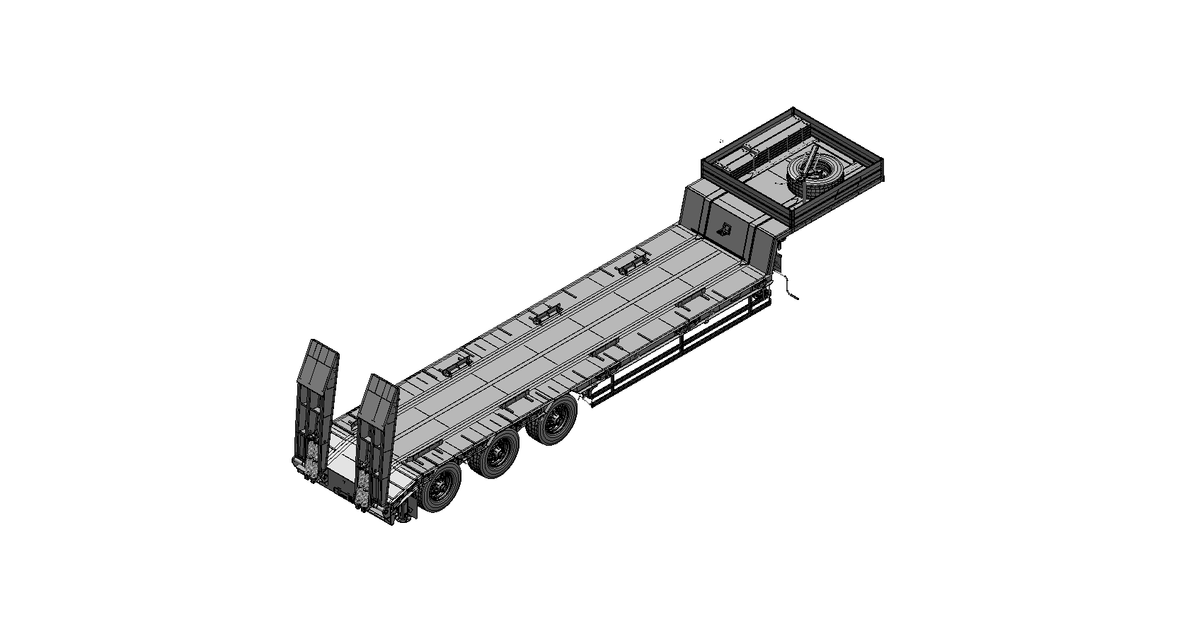 Полуприцеп-тяжеловоз чмзап 99064 по спецификации 081 к