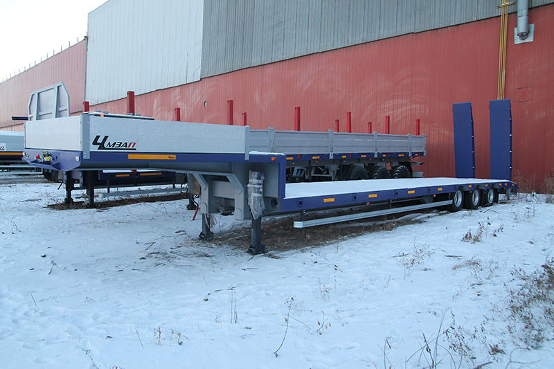 Низкорамный полуприцеп-тяжеловоз чмзап 99064 по спецификации 042-02 ву1 пп4