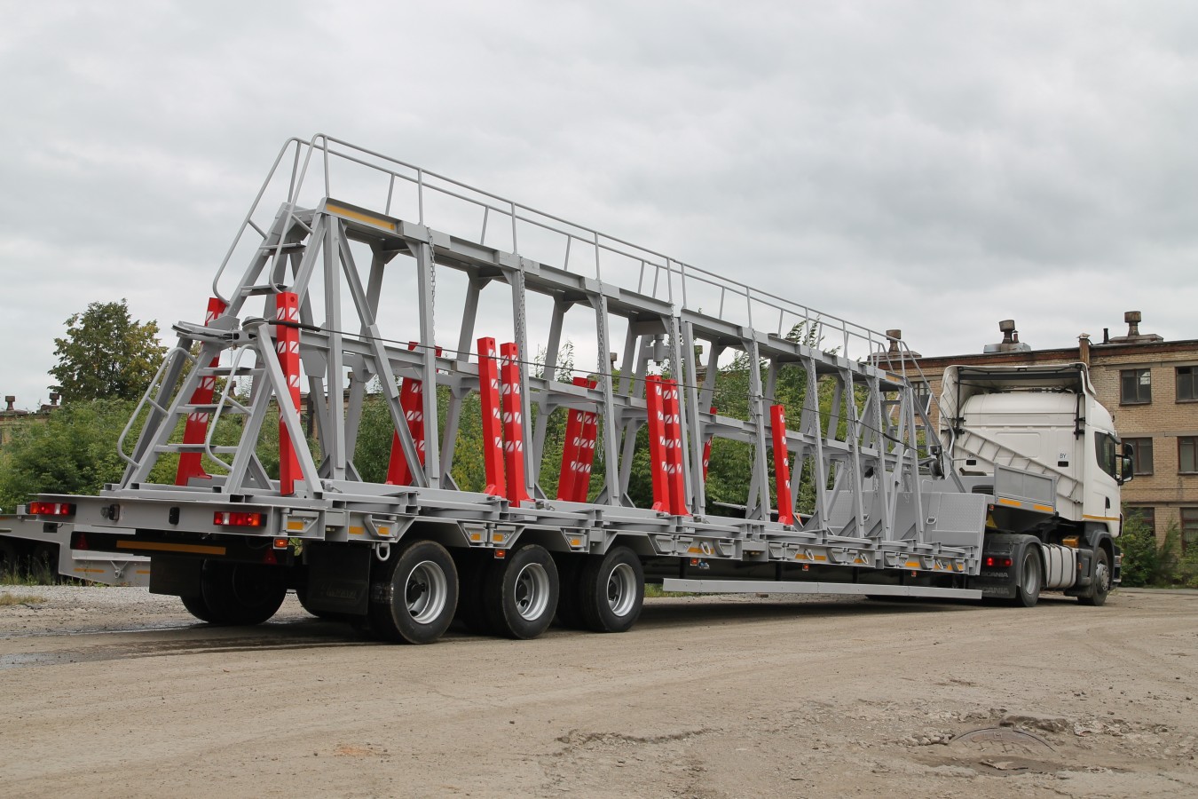 Панелевоз с фермой чмзап 99064 по спецификации 042 кнт