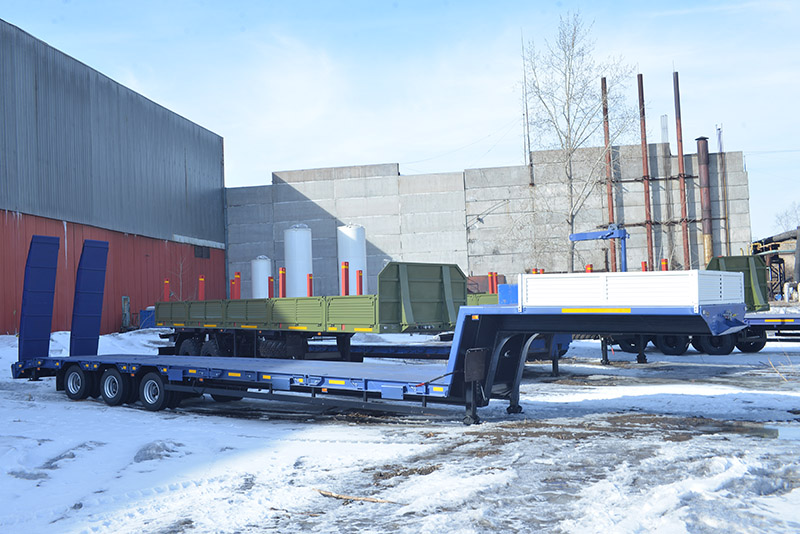 Низкорамный полуприцеп-тяжеловоз чмзап 99064 по спецификации 042-02