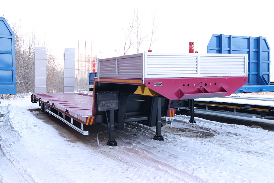 Низкорамный полуприцеп-тяжеловоз чмзап 99064 по спецификации 052 мтш