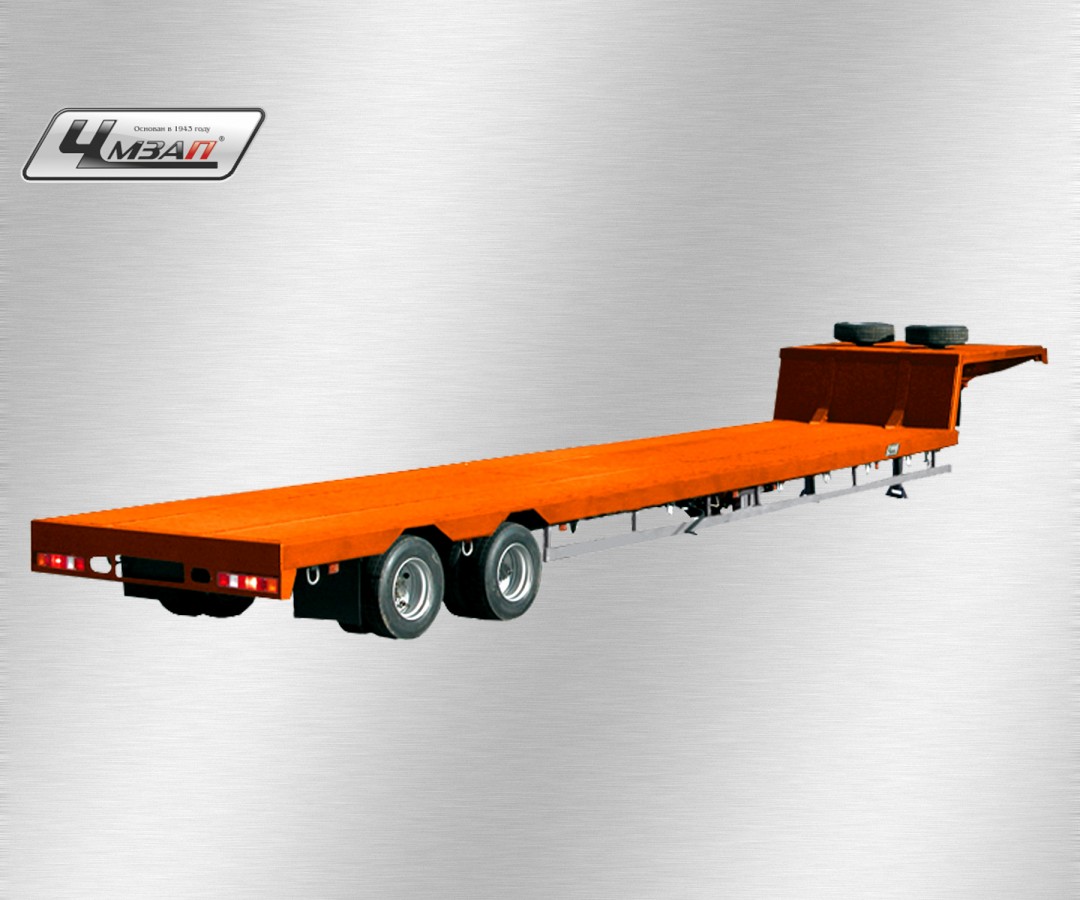 Низкорамный полуприцеп-тяжеловоз чмзап 938530 по спецификации 037 уп2