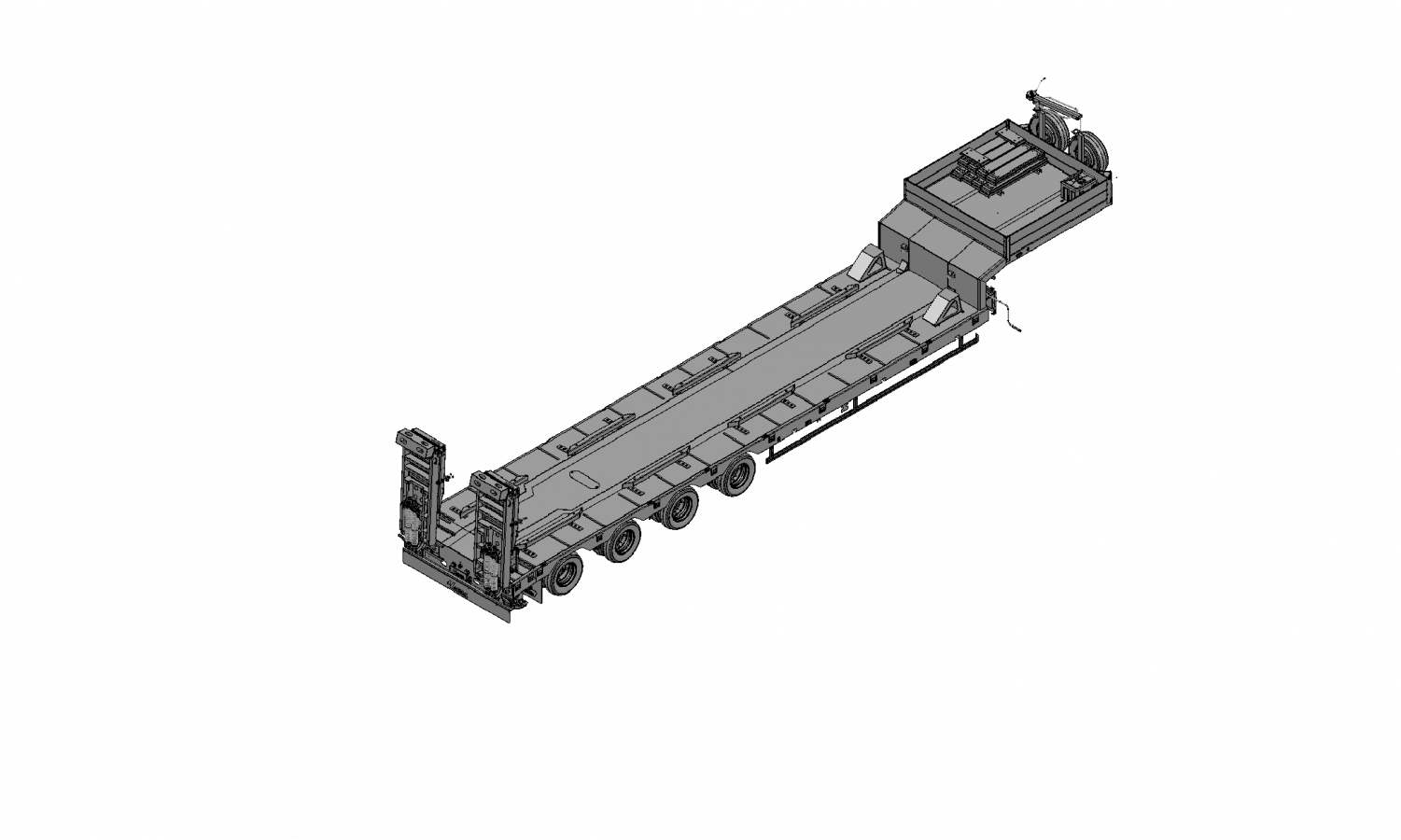 Низкорамный полуприцеп-тяжеловоз чмзап 99903 по спецификации 033