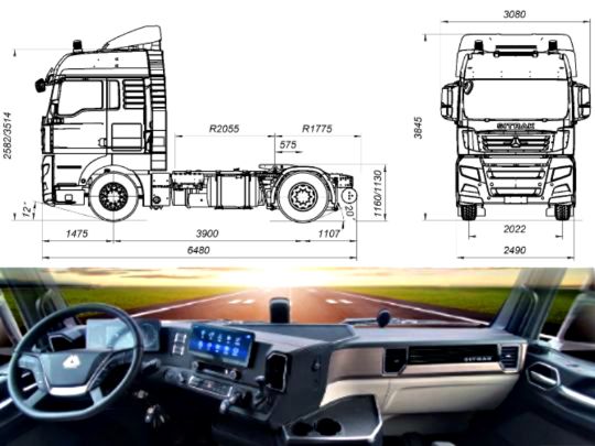 Тягач sitrak c7h max 4×2 zz4186v391he