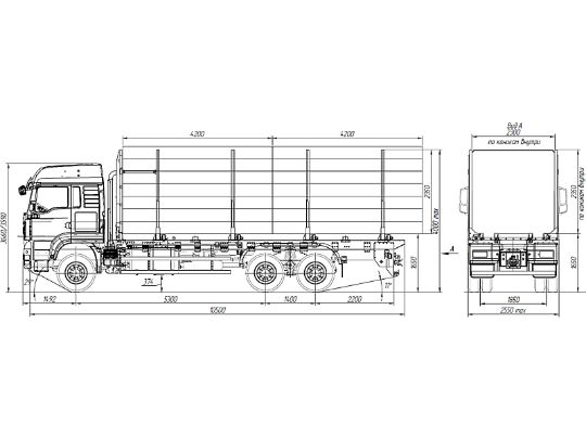 5.3.4.03сортиментовоз 455618-0000010 на шасси sitrak c7h 6х6