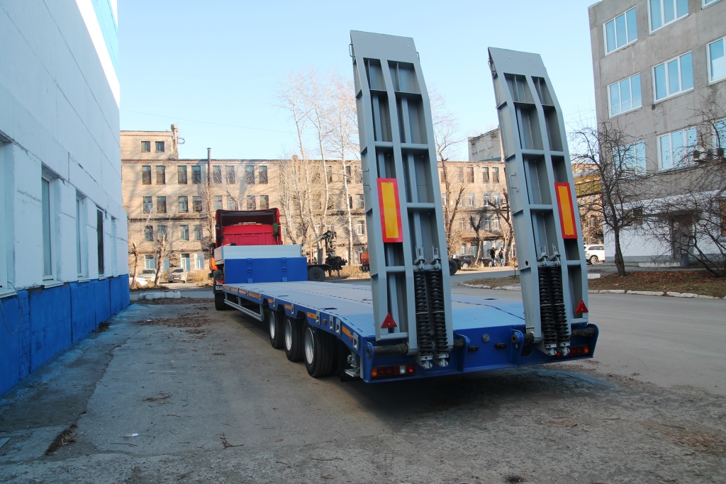 Низкорамный полуприцеп-тяжеловоз чмзап 99064 по спецификации 042-02 ву1