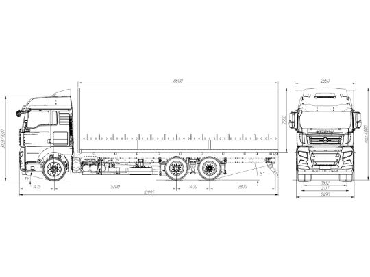 5.1.3.105.1.3.10 автомобиль бортовой с тентомsitrak c7h 6×2 zz1316v523he1