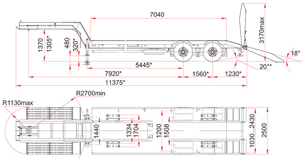 Полуприцеп чмзап 93853 по спецификации 013-02