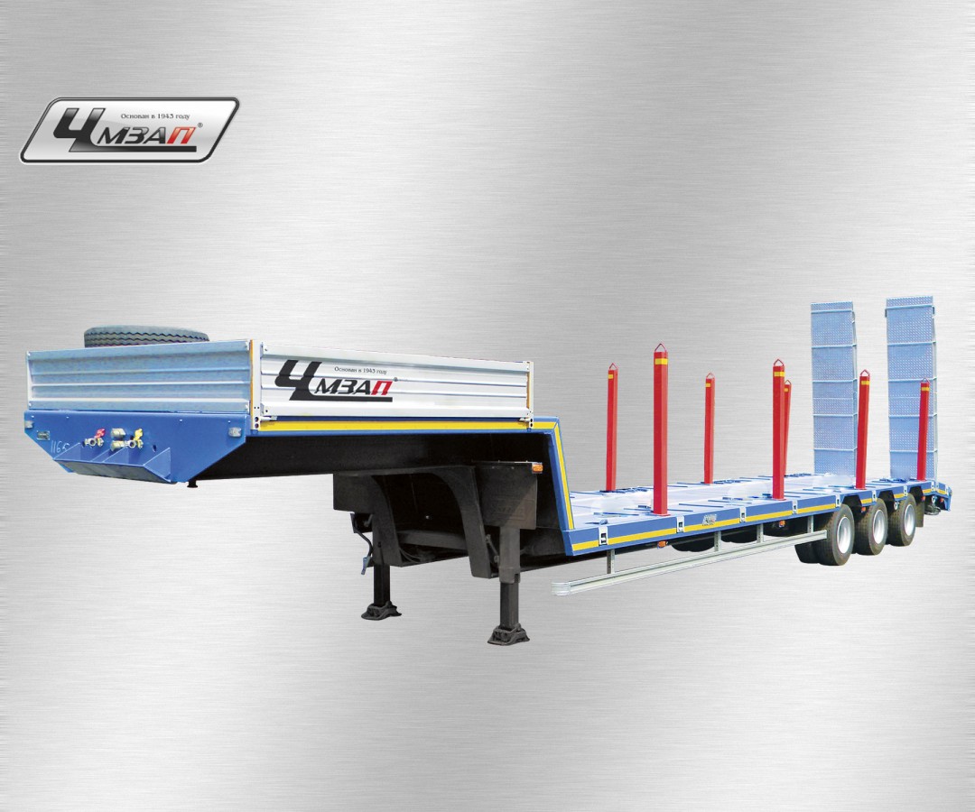 Низкорамный полуприцеп-тяжеловоз чмзап 99064 по спецификации 042-02 к11 пп4