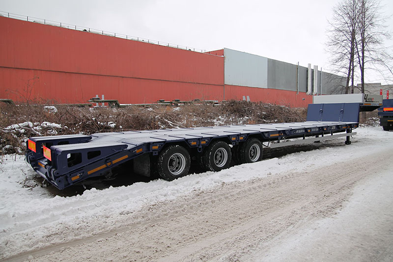 Низкорамный полуприцеп-тяжеловоз чмзап 99064 по спецификации 42-02 ут pw