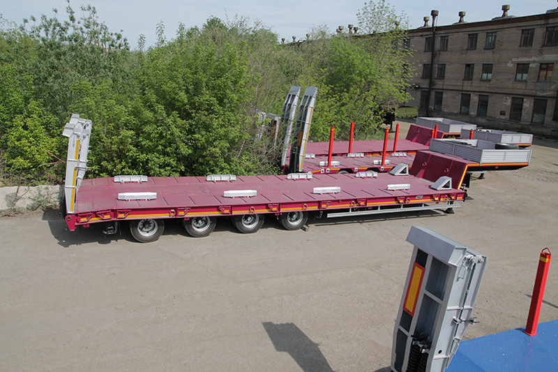 Низкорамный полуприцеп-тяжеловоз чмзап 99903 по спецификации 032 мт