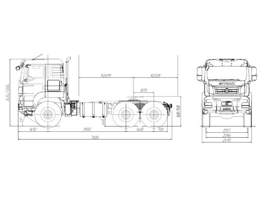 1.3.2.09тягач sitrak c7h 6×6 zz4406v395me 16.00r20