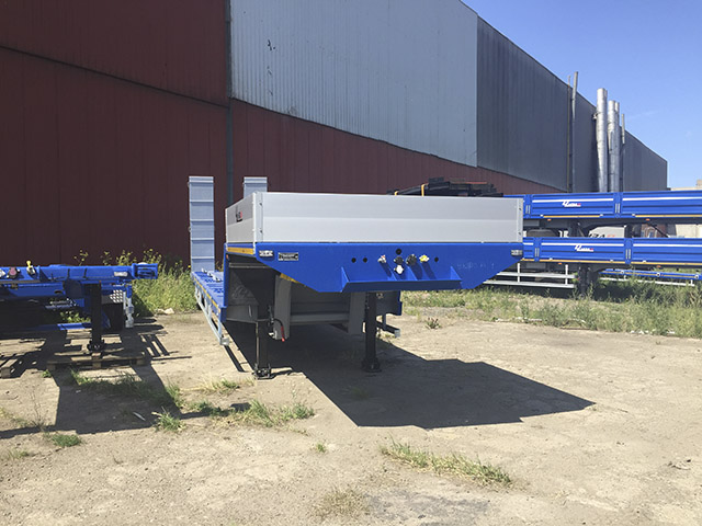 Низкорамный полуприцеп-тяжеловоз чмзап 93853 по спецификации 037 укв4 пп4