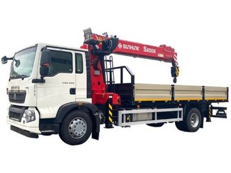 5.1.1.03автомобиль бортовой с кму на шассиhowo t5g 4×2 zz5167jsqm561ge1