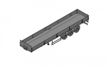 Полуприцеп бортовой  чмзап 99065 по спецификации 031 м