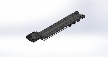 Низкорамный полуприцеп-тяжеловоз чмзап 99064 по спецификации 042 кзут пп4